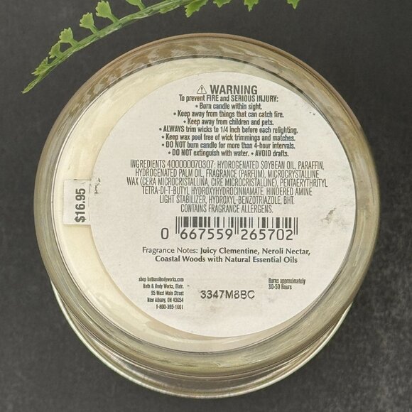 BBW Calypso Clementine Bath & Body Works Single Wick Candle - Picture 10 of 10